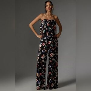 New Anthropologie Corey Lynn Calter Strapless Printed Jumpsuit Size Large
